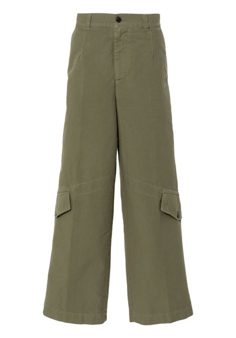 Pantaloni paxford con tasche in verde Dries Van Noten - uomo DRIES VAN NOTEN | 2420209479121606