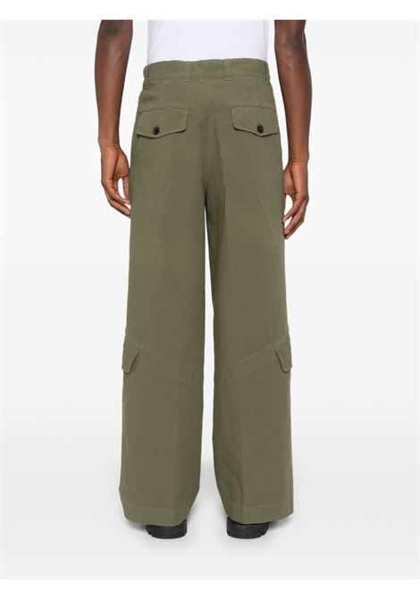 Pantaloni paxford con tasche in verde Dries Van Noten - uomo DRIES VAN NOTEN | 2420209479121606