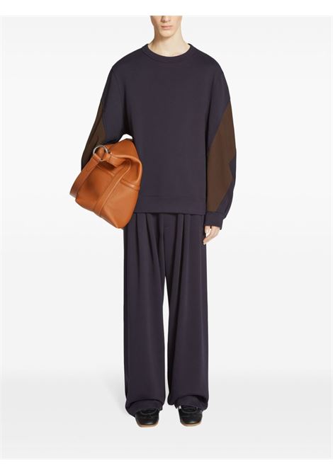 Blue pleated track trousers DRIES VAN NOTEN - women DRIES VAN NOTEN | 2420211709614509