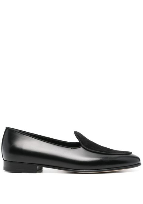 Black leather loafers Edhen Milano - men  EDHÈN MILANO | Loafers | ALB121APPCRBLK