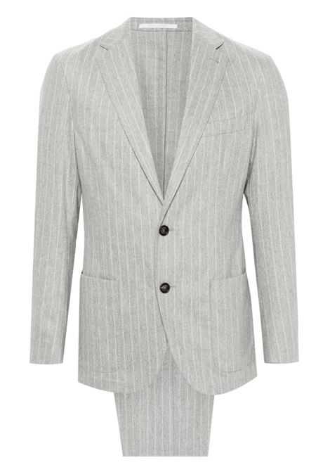 Light grey striped suit Eleventy - men 