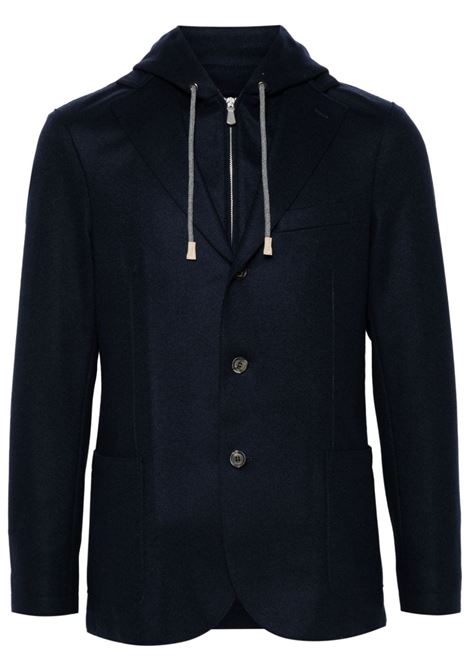 Blazer monopetto in blu Eleventy - uomo