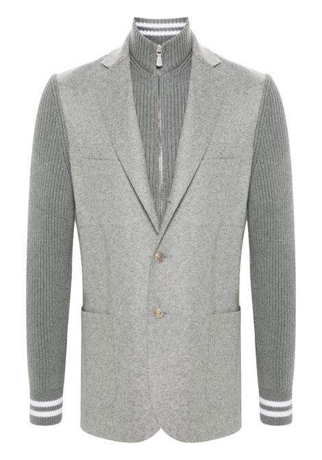 Grey knitted-bib jacket Eleventy - men ELEVENTY | J70GIAJ13TES0J2721313