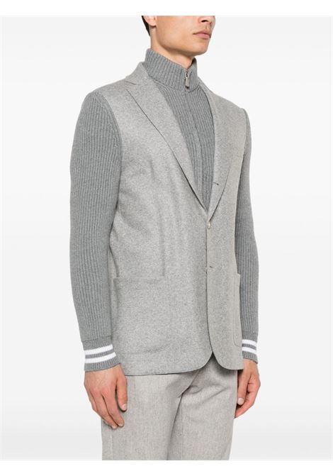 Giacca con pettorina in maglia in grigio di Eleventy - uomo ELEVENTY | J70GIAJ13TES0J2721313