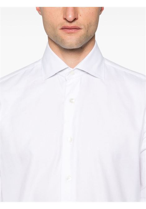 Camicia a maniche lunghe in bianco di Eleventy - uomo ELEVENTY | J75CAMH03TES0J10100