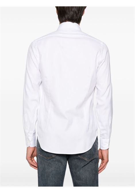 Camicia a maniche lunghe in bianco di Eleventy - uomo ELEVENTY | J75CAMH03TES0J10100