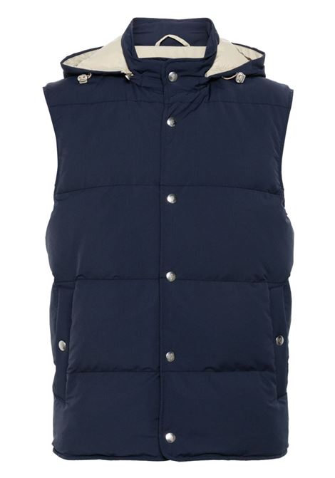 Blue padded gilet Eleventy - men