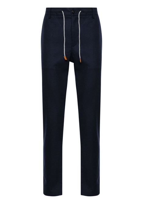 Blue drawstring-waist trousers Eleventy - men