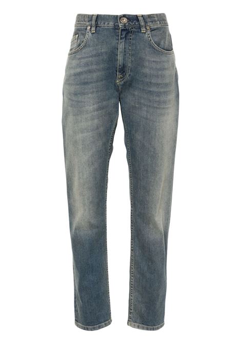 Blue tapered-leg jeans Eleventy - men ELEVENTY | Trousers | J75PANJ02TET0J00208N