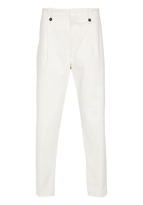 White pressed-crease straigh-leg trousers Eleventy - men ELEVENTY | J75PANJ06TES0J23100