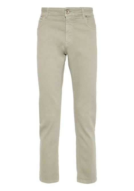 Green slim-cut trousers Eleventy - men ELEVENTY | J75PANJ21TET0J01607S