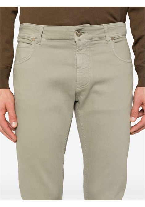 Green slim-cut trousers Eleventy - men ELEVENTY | J75PANJ21TET0J01607S