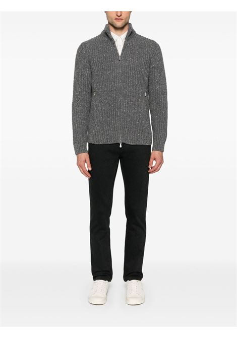 Grey roll-neck zip-up jumper Eleventy - men ELEVENTY | J76MAGJ60MAG0H00214