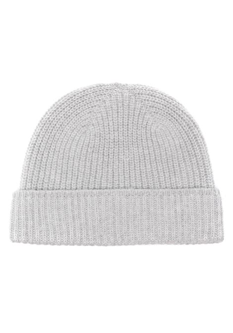 Grey ribbed-knit beanie Eleventy - men