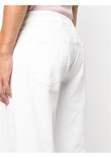 Jeans dritti a vita bassa in bianco di Eleventy - uomo ELEVENTY | X75PANG04TET0G00701