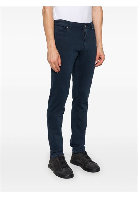 Blue low-rise tapered jeans Eleventy - men ELEVENTY | X75PANG04TET0G00711
