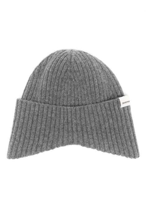 Grey ribbed beanie Emporio Armani - men