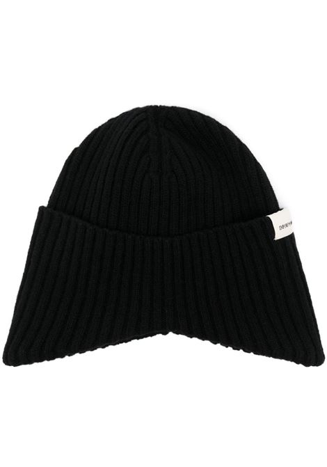 Black ribbed beanie Emporio Armani - men EMPORIO ARMANI | Hats | 6D14051MH2Z0999