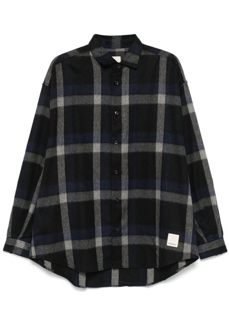 Black checked shirt Emporio Armani  - men EMPORIO ARMANI | 6D1C8N1K5HZF929