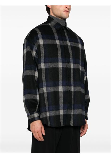 Black checked shirt Emporio Armani  - men EMPORIO ARMANI | 6D1C8N1K5HZF929