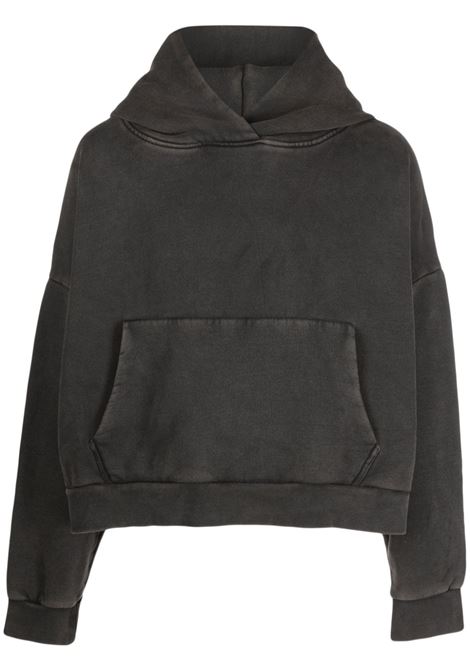 Black washed drop-shoulder sweatshirt - ENTIRE STUDIOS - unisex