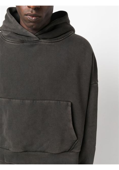Black washed drop-shoulder sweatshirt - ENTIRE STUDIOS - unisex ENTIRE STUDIOS | ES2125WB