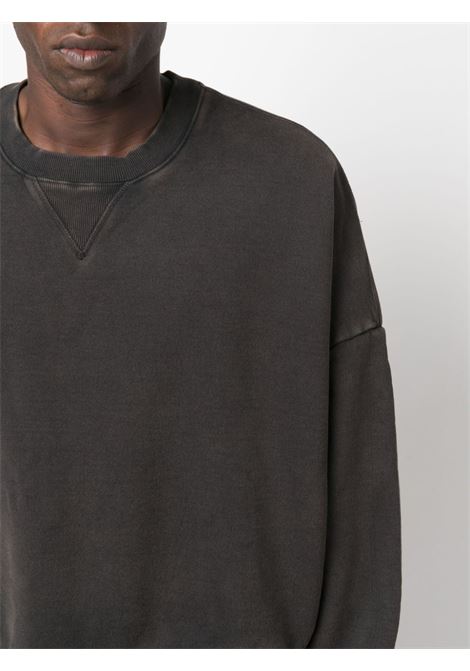 Black faded-effect drop-shoulder sweatshirt - ENTIRE STUDIOS -  men ENTIRE STUDIOS | ES2126WB
