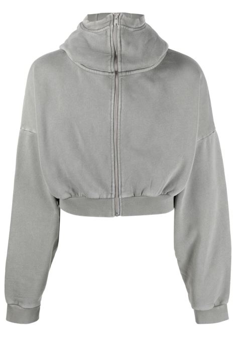 Grey stand-up collar zip-up sweatshirt - ENTIRE STUDIOS -  unisex ENTIRE STUDIOS | Sweatshirts | ES2156RH