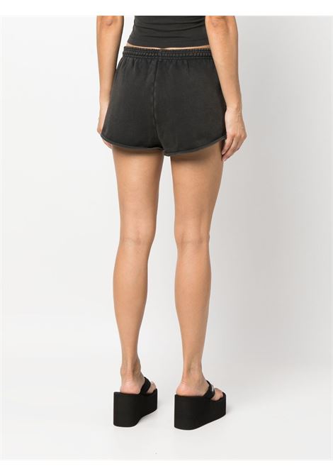 Washed black elasticated-waist shorts Entire Studios - unisex ENTIRE STUDIOS | ES2250WB