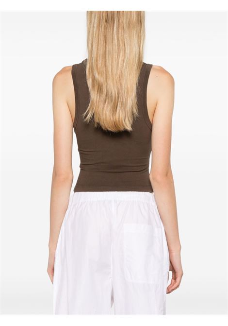 Brown scoop-neck tank top Entire Studios - women ENTIRE STUDIOS | ES2267BT