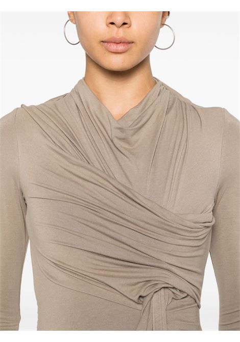 Taupe grey encase long-sleeved bodysuit Entire Studios - women ENTIRE STUDIOS | ES2277TU