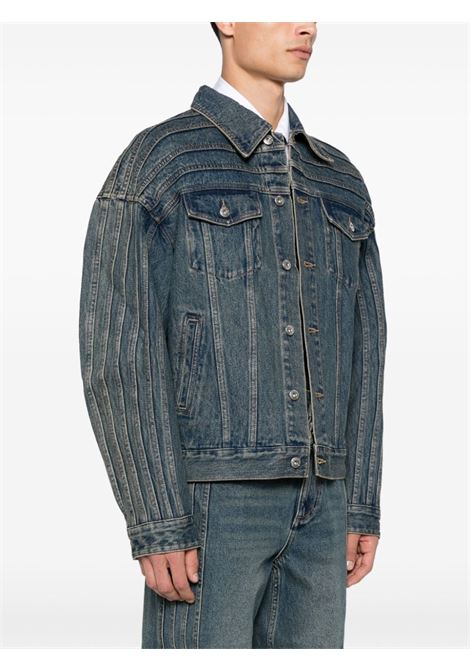 Giacca denim in blu Feng chen wang - uomo FENG CHEN WANG | FUF18JK12BL