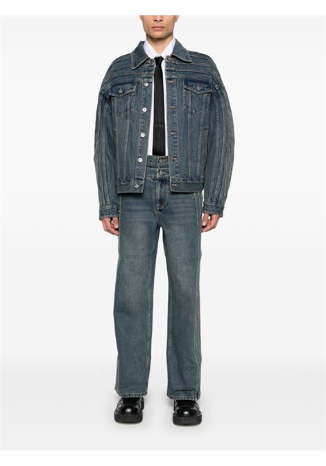 Giacca denim in blu Feng chen wang - uomo FENG CHEN WANG | FUF18JK12BL