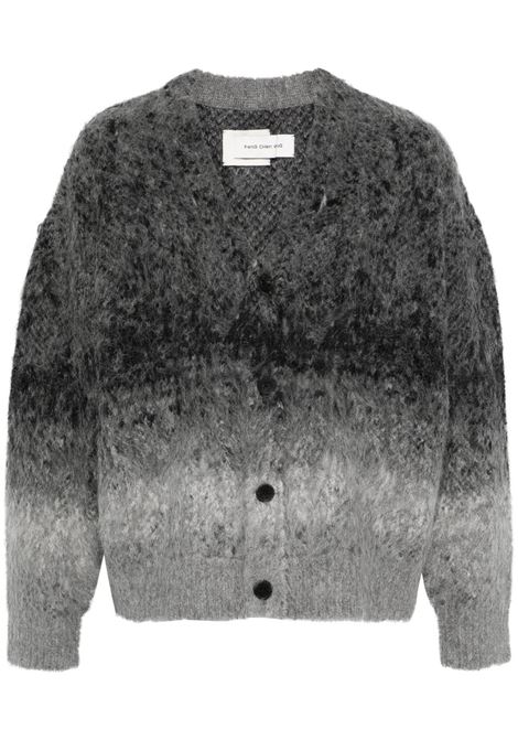 Cardigan con effetto sfumato in nero Feng chen wang - uomo FENG CHEN WANG | Maglie | FUF18KT05BLK