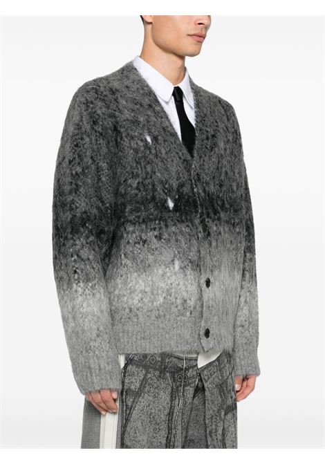 Cardigan con effetto sfumato in nero Feng chen wang - uomo FENG CHEN WANG | FUF18KT05BLK