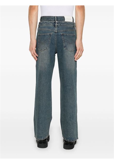 Jeans con doppia vita in blu Feng chen wang - uomo FENG CHEN WANG | FUF18TR10BL