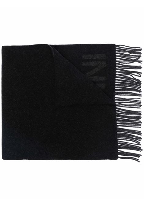 Black fringe scarf GANNI - women GANNI | A3905099