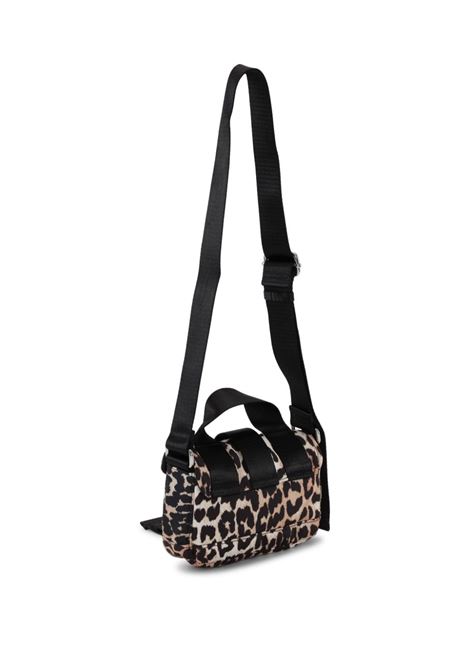Multicolored leopard-print crossbody bag Ganni - women GANNI | A5640943