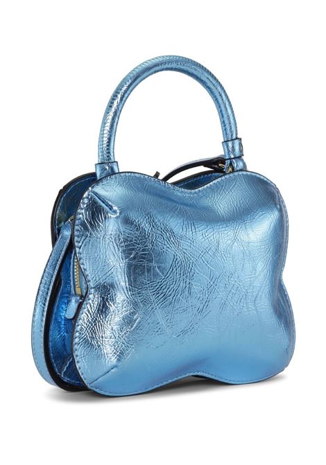 Blue Butterfly metallic crossbody bag Ganni - women GANNI | A5926803