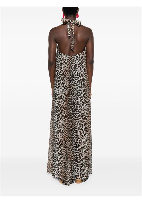 Leopard-print maxi dress Ganni - women GANNI | F9194943