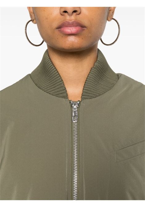 Green bomber jacket Ganni - women GANNI | F9282861