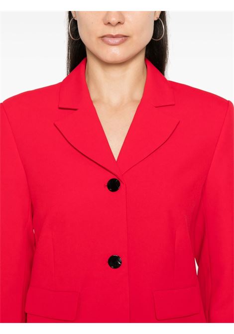 Red single-breasted blazer Ganni - women GANNI | F9390396