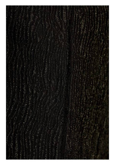 Pantaloni svasati con finitura in rilievo in nero Ganni - donna GANNI | F9396099