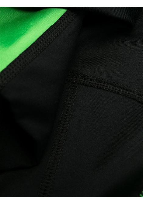Black logo-print panelled leggings - women GANNI | T3389099