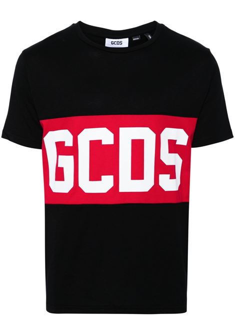 T-shirt con logo in nero Gcds - donna GCDS | T-shirt | A2OM2314JA399