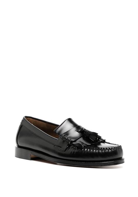 Black flat sole leather loafers GH BASS - men GH BASS | BA11025H000