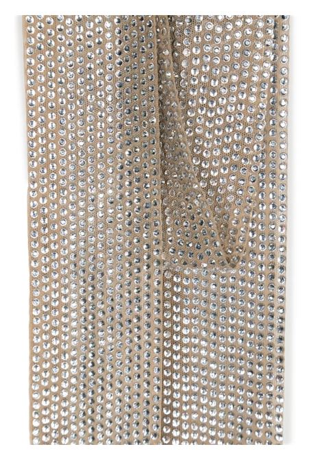 Sciarpa con strass in beige Giuseppe di Morabito - donna GIUSEPPE DI MORABITO | 03PFAC001FC0321221