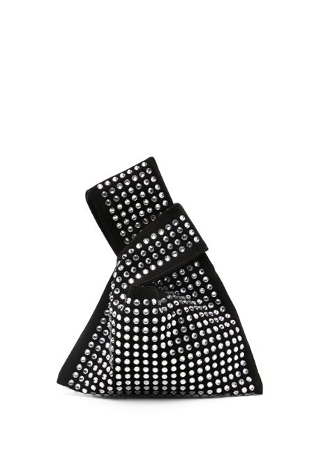 Black crystal-embellished mini bag Giuseppe Di Morabito - women