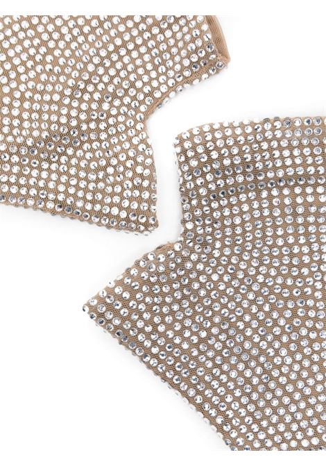 Silver-tone rhinestone-covered gloves Giuseppe di Morabito - women GIUSEPPE DI MORABITO | 03PFGL002FC0321221