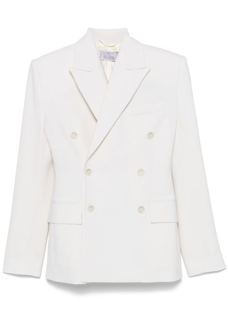 Blazer doppiopetto in bianco Giuseppe Di Morabito - donna GIUSEPPE DI MORABITO | Giacche | 03PFJA0960322902